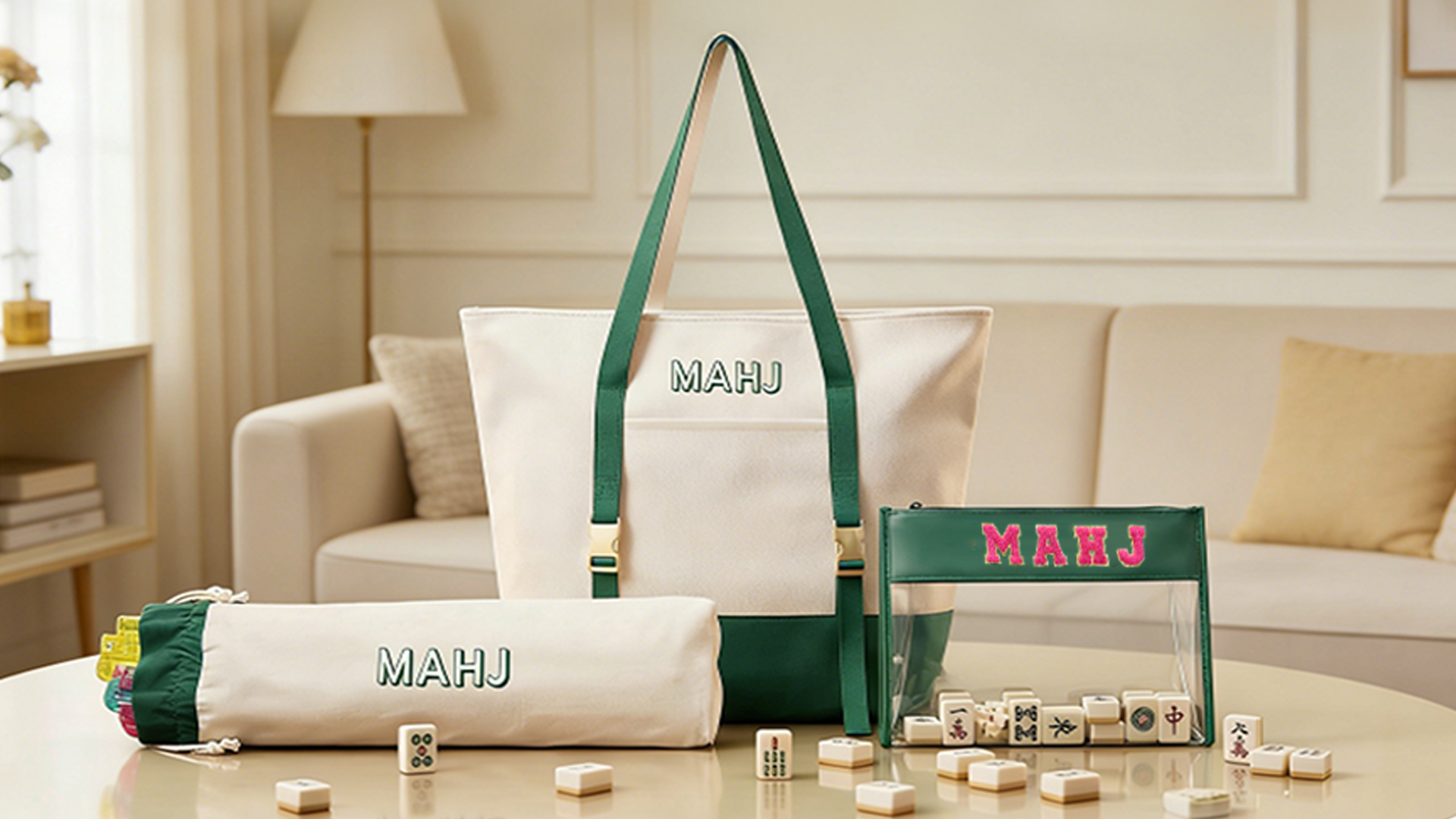 Ｍaami【2個セット】 Amazon.com: Mykng Nzw 3Pcs Canvas Mahjong Tile Bag Set for Tiles